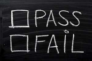 pass fail - Copyright – Stock Photo / Register Mark