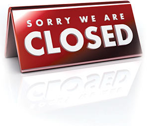 closed sign - Copyright – Stock Photo / Register Mark