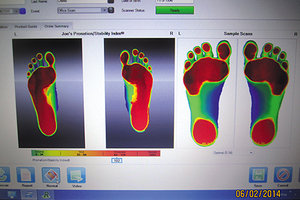 Digital Foot Scan - Copyright – Stock Photo / Register Mark